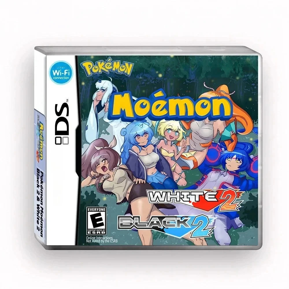 NDS Game Card Pokémon Moemon, Black 2 and White 2 US Version