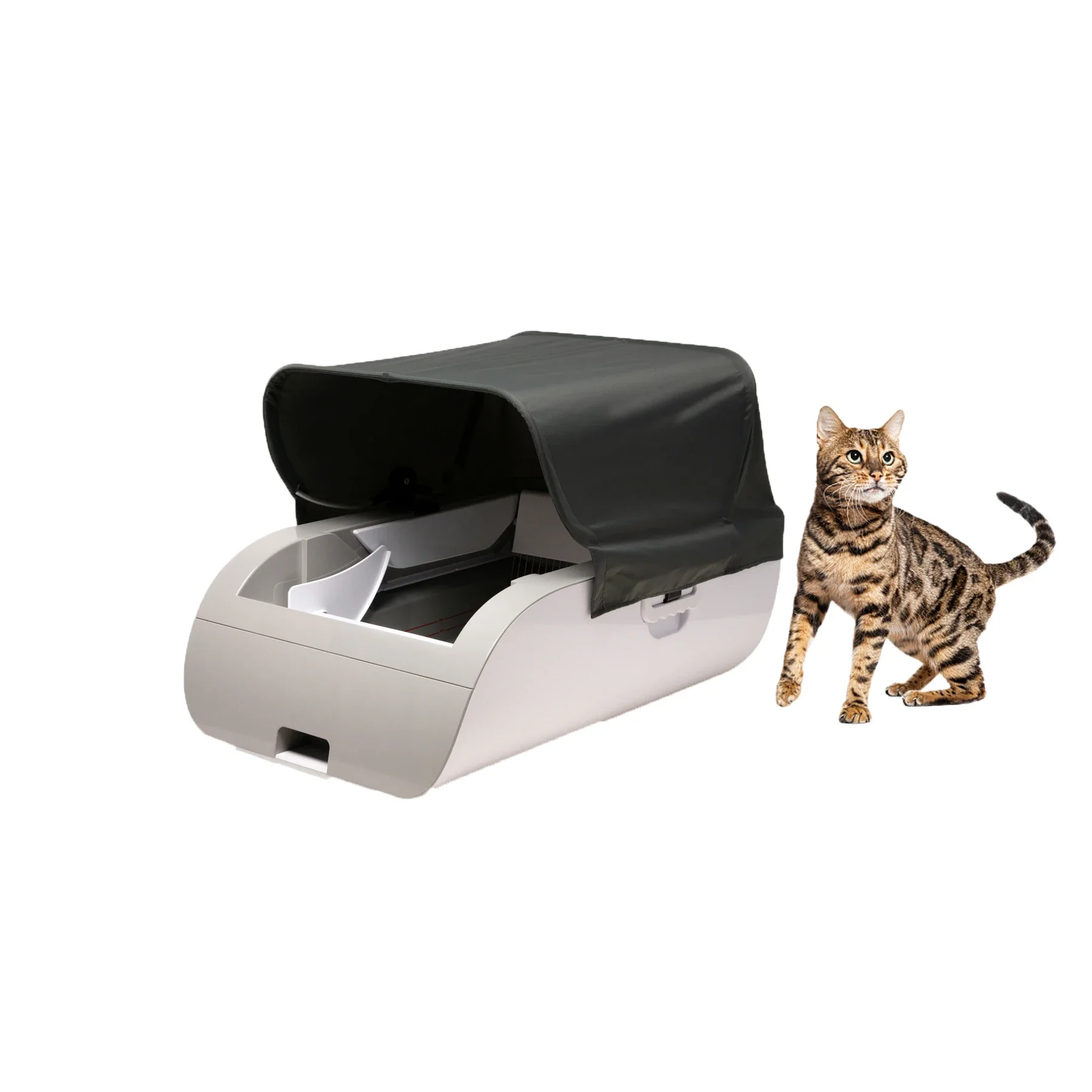 MA2-92-Pro Automatic Self-Cleaning  Stick Remote Control Remote Cat Liter Toilet with Tent