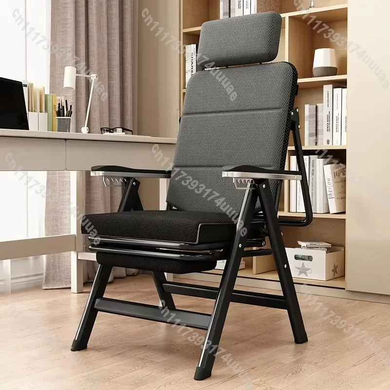 Ergonomic High Back Office Reclining Chair with Adjustable Headrest Foldable Computer Desk Chair for Home Office Nap
