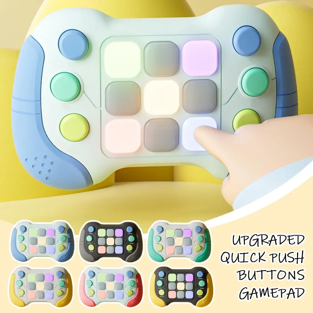 Press Push Game Fidget Toys Flashing Game Machine Decompress Electronic Toy For Child Puzzle Gaming Game R9T3