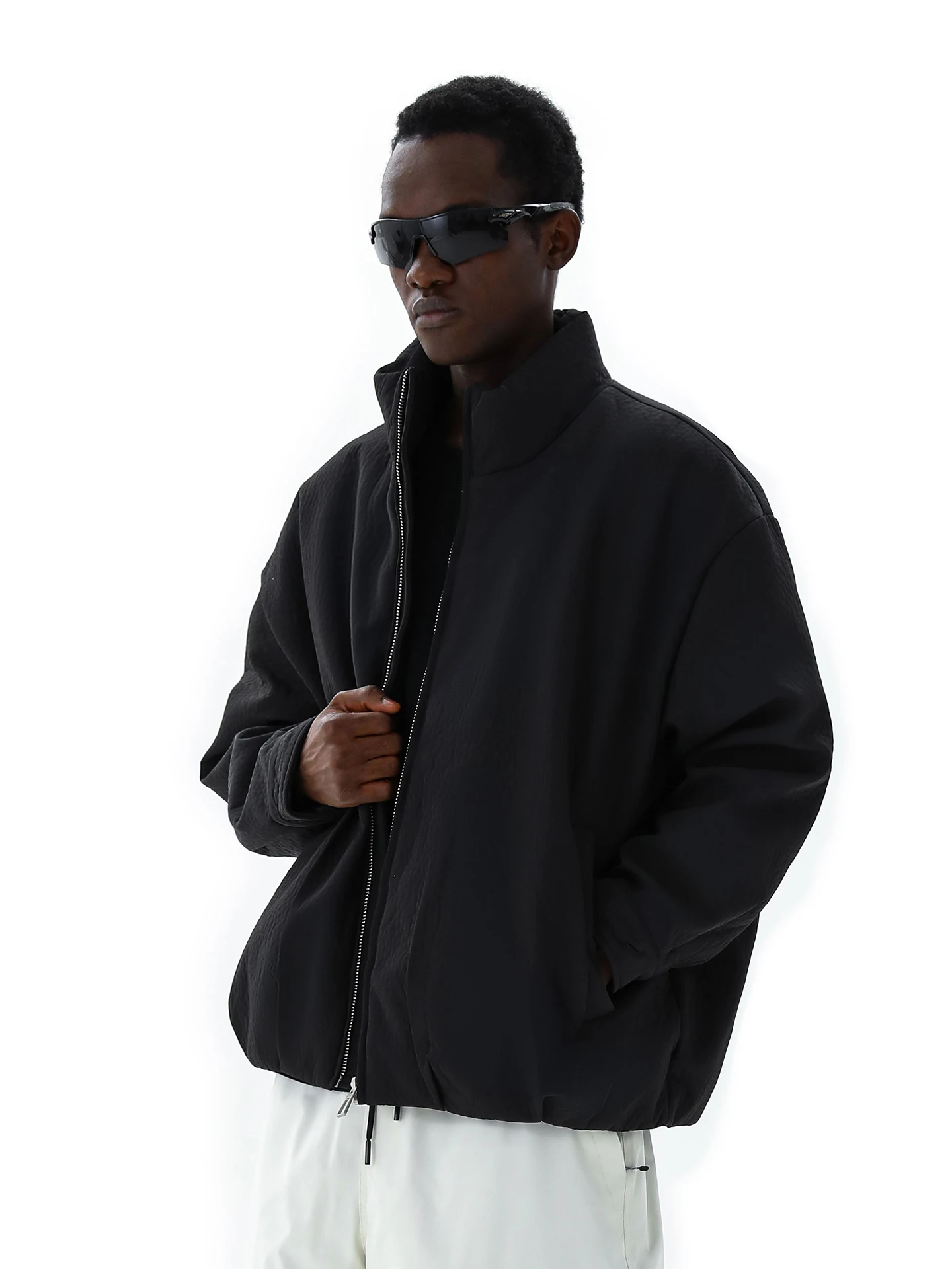 

MMOPTOP Men's Loose Fit ort down Jaet Warm Windproof Zipper Closure American Sle Polyester Fiber Casual Outerwear