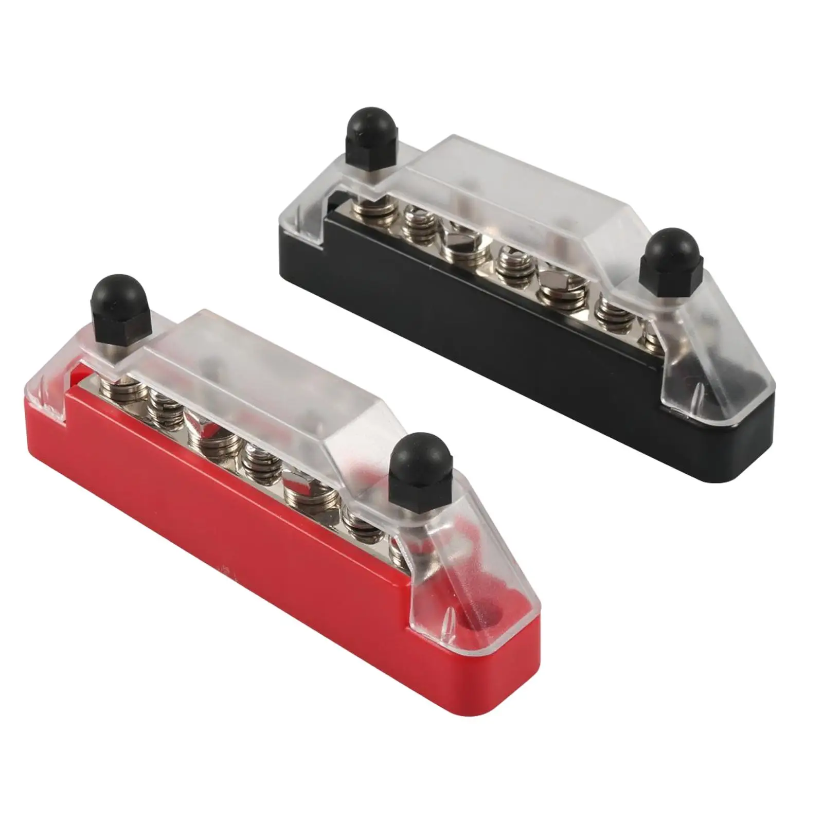 2x Power Distribution Block Bus Bar 4x M6 Studs 3x Screws Max 48V 150A with