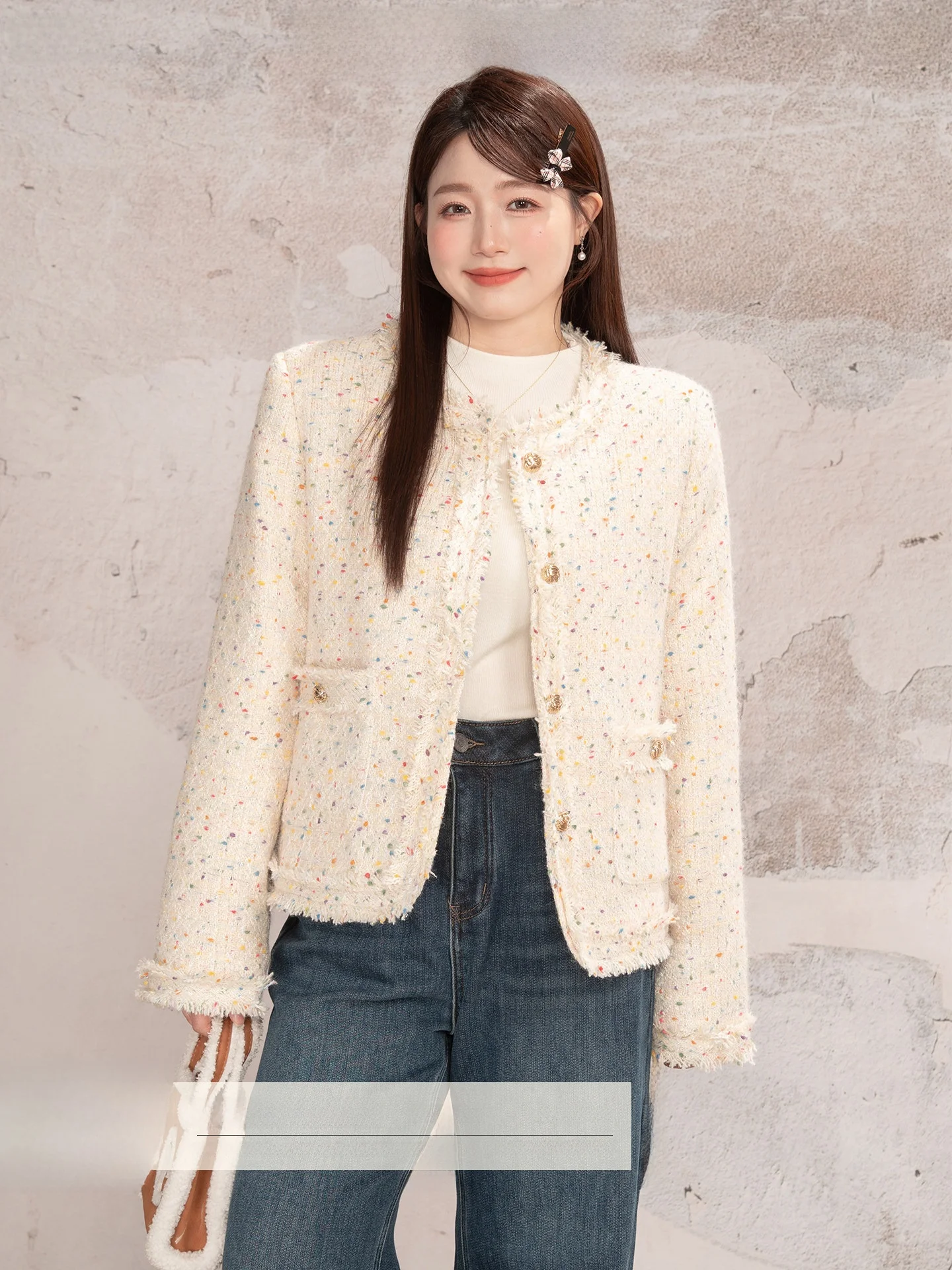 

Новая зимняя стеганая куртка с бахромой и узором в горошек, утепленная, больших размеров, модное женское пальто с внутренней подкладкой