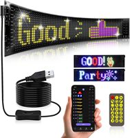 LED Sign Matrix Pixel Panel Scrolling Bright Led Eyes For Truck Signboard Flexible USB LED Car Sign Bluetooth App DIY Control