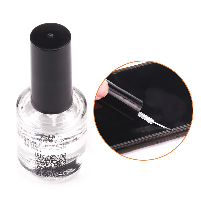 Phone White Edge Filler Liquid, Screen Film White Edge Remover Repair Fluid, Tempered Glass Film Tool Bottle Pack