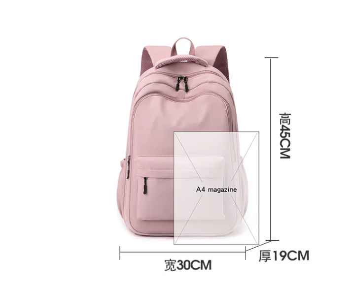 Moda disney ponto mochila adolescente meninas meninos bookbag portátil bonito júnior escola estudante saco de escola