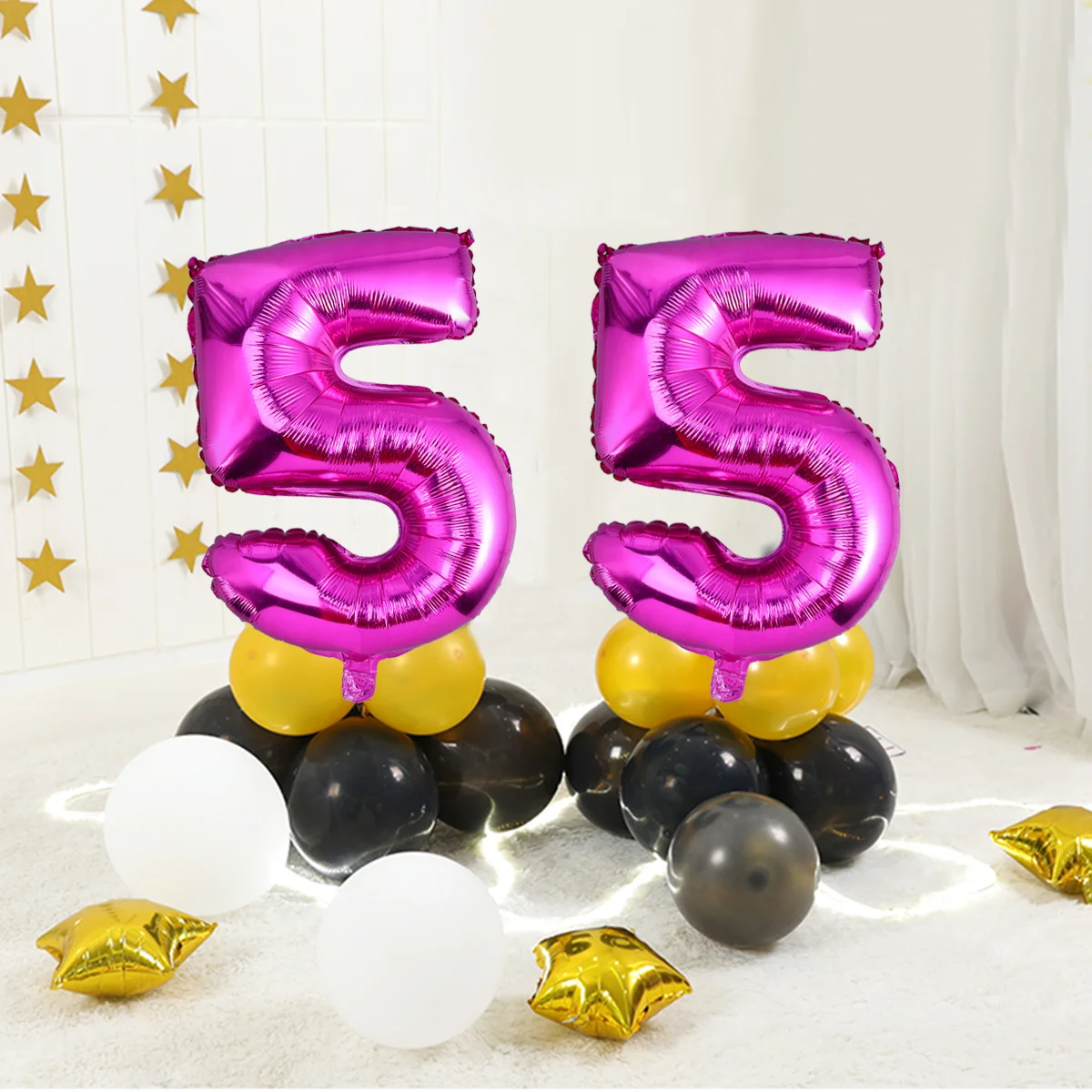 

32inch Aluminum Foil Balloons Number 5 Balloons Balloon for Birthday Wedding Anniversary Decoration (Gold)