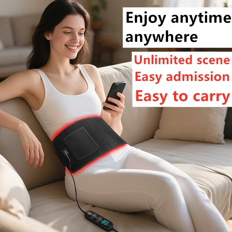 

Инфракрасный красный свет для талии, 120 светодиодов, подушка для расслабления мышц, для домашнего использования, 660 нм, 850 нм