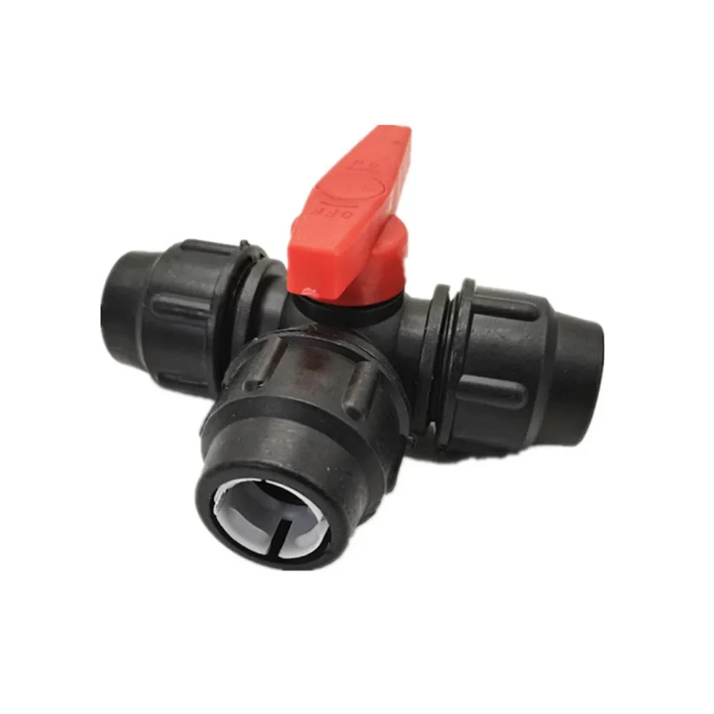 

Pipe Connector Water Adapter 20/25/32mm Ball Valve PE Quick-connect Home Improvement Three Water Adaptor Durable