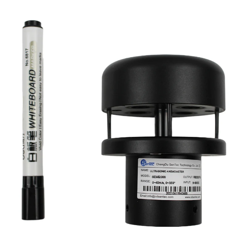 SEMI2000มินิการเกษตรอัลตราโซนิคทิศทางลมความเร็วเครื่องวัดความเร็วสถานีสภาพอากาศเซ็นเซอร์ความชื้นอุณหภูมิ