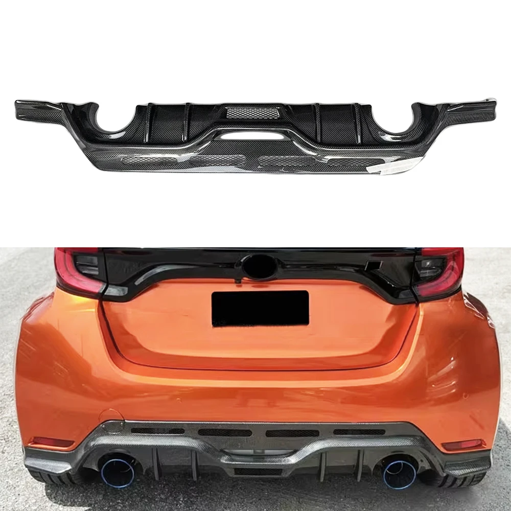 

Carbon Fiber V Style Rear Diffuser for GR YARIS GXPA16 Rear Bumper Lip