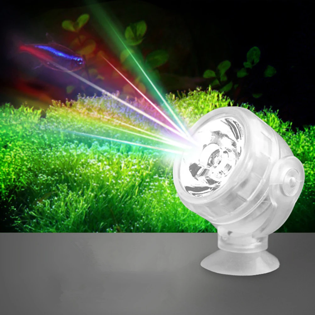 

USB LED Spotlights Fish Tank Aquarium Lighting Decor Stable Bulb 2 Layer Sealing Waterproof Underwater Land Use Visual Effect