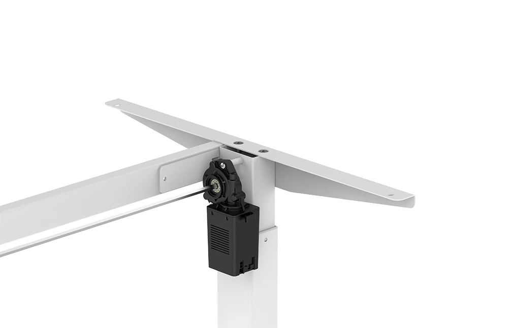 Image 7: Cadre de table électrique réglable pour bureau assis-debout avec un moteur, 2 niveaux de réglage de la hauteur, pour bureau