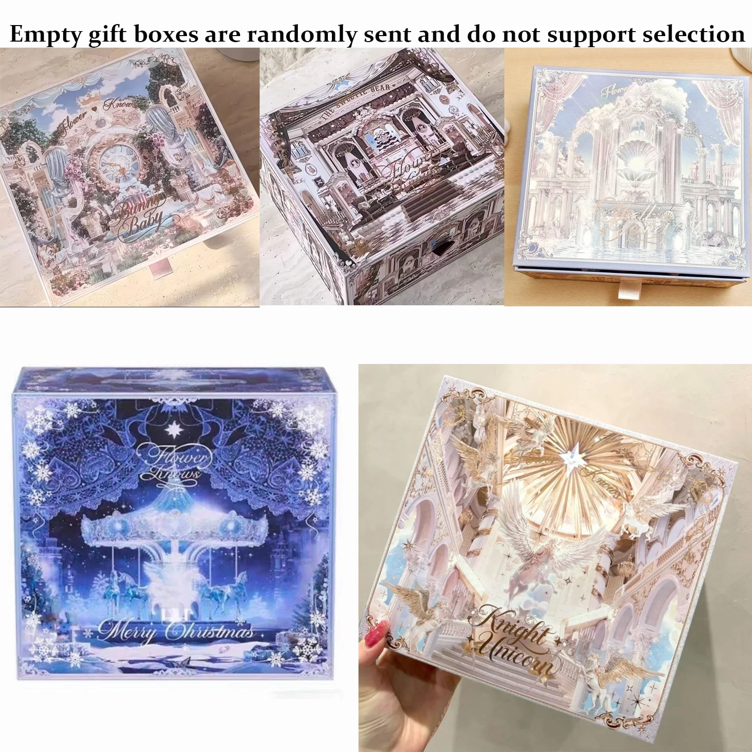 Flowerknows THE SWEETIE BEAR COLLECTION Makeup Gift Set All In Concealer Palette Blush Setting Powder Lip Jelly Gift Box Mirror