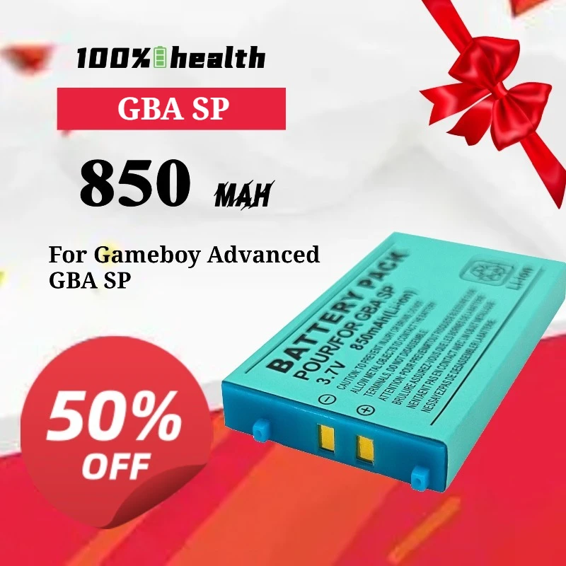 

GBA SP 850mAh Game Console Battery for Nintendo Gameboy Advanced GBA SP Lithium Rechargeable Battery