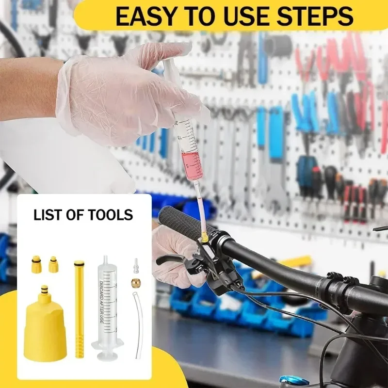 Инструменты для прокачки тормозного масла или 60 мл, замена тормозной жидкости, простой в использовании для SHIMANO TEKTRO Avid Series, инструмент для ремонта дорожного велосипеда MTB