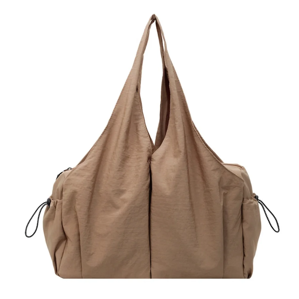 

Повседневная портативная большая сумка с несколькими карманами, большая вместительная сумка на плечо, однотонная сумка для подмышек для женщин