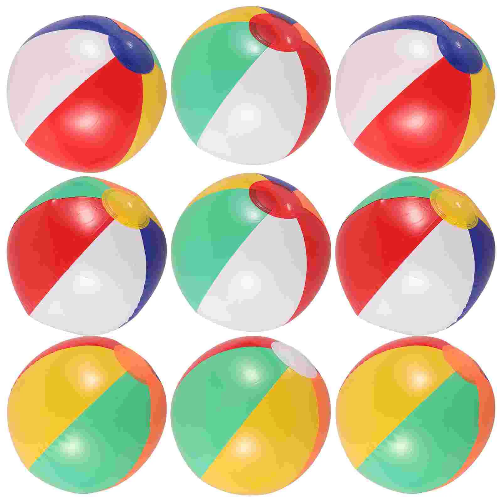 12 PCS Beach Ball Kids PVC Inflatable Summer Toys Set Water Park Swimming Playing Child Baby