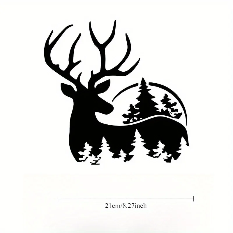 Stickers of Deer And Forests, Featuring Woodland Animals, Self-Adhesive Vinyl Decals Perfect for Cars, Trucks, And Laptops