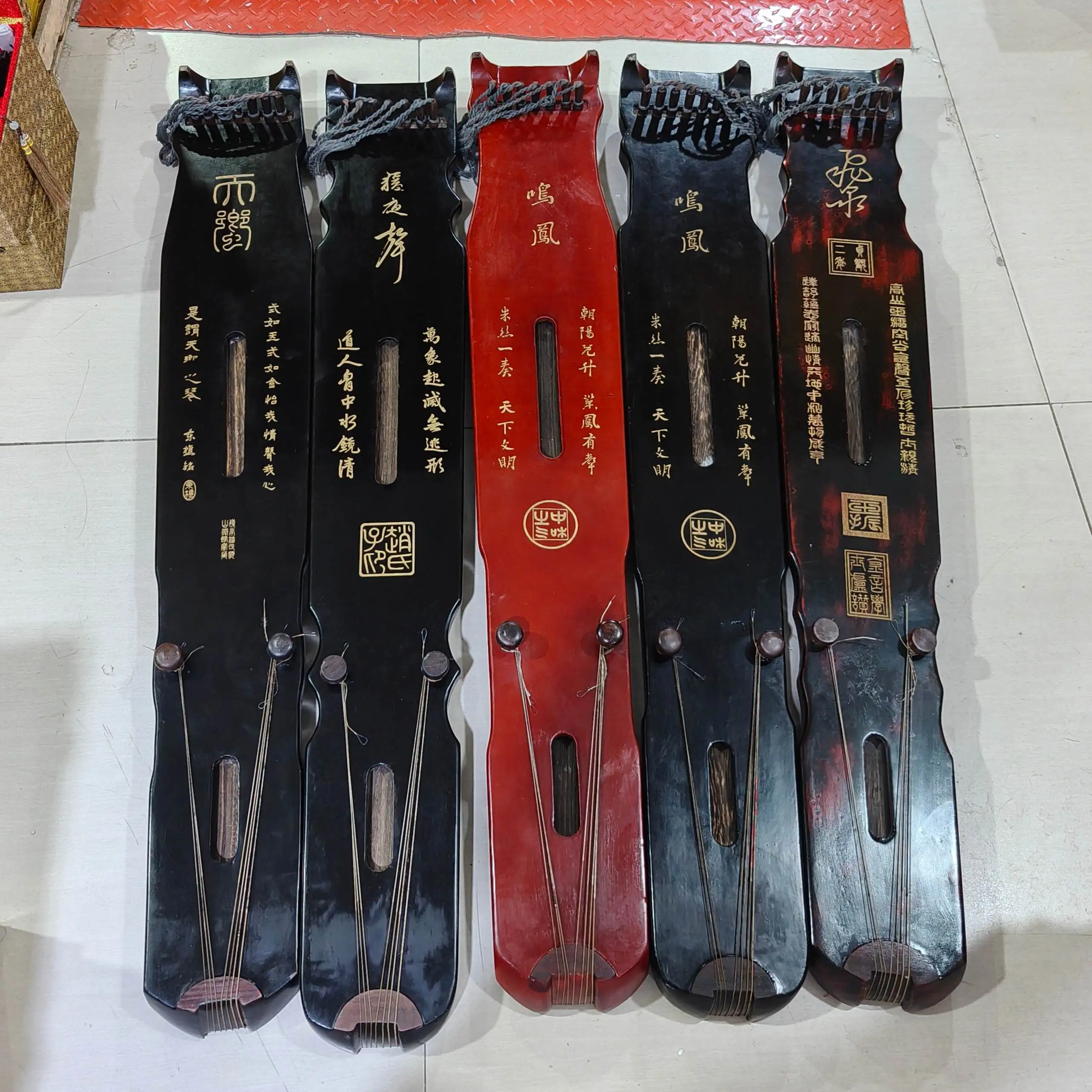 Guqin, a traditional Chinese musical instrument of old China
