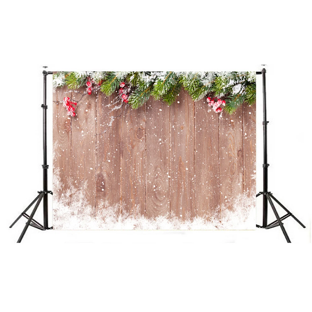 

3D Christmas Photography Backdrop Wood Theme Studio Decoration High Resolution Photo Background For Holiday Party