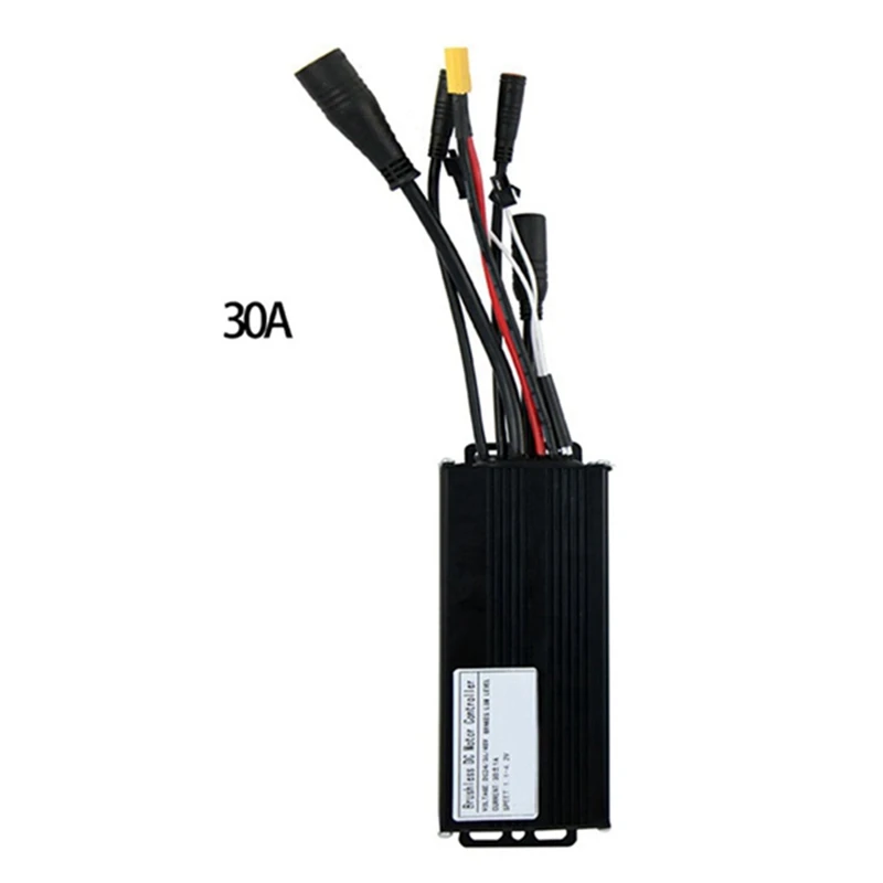 Lithium Battery Modified Electric Scooter Replacement Accessories 24V36V48V-30A Sine Wave 3-Mode Controller Waterproof Connector