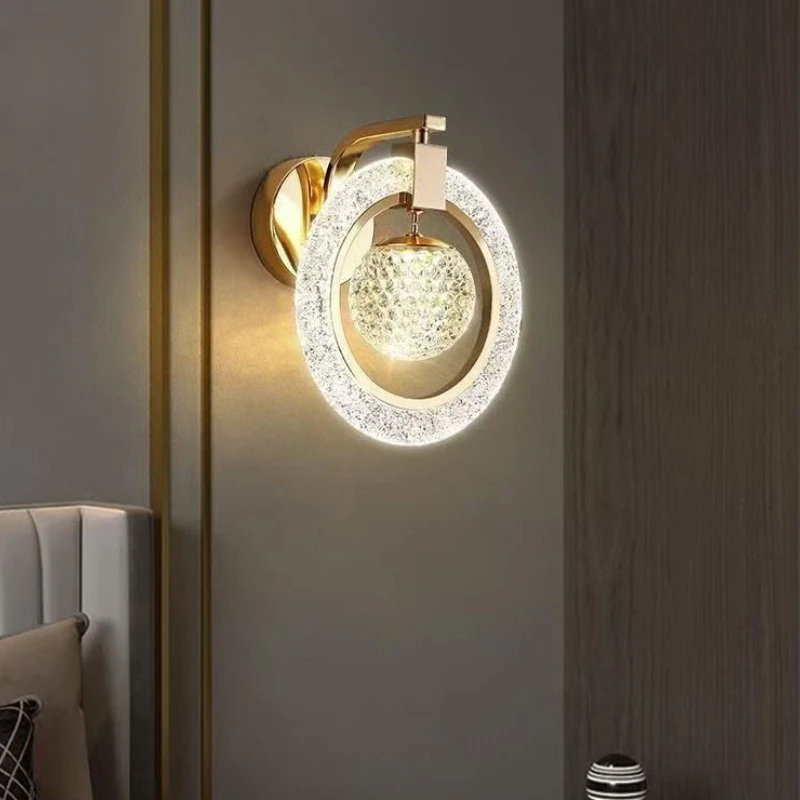 LED Wall Light Indoor Lighting Home Decoration Living Room Study Aisle Stair Corridor Bedroom Bedside Nordic Luxury Wall Sconce
