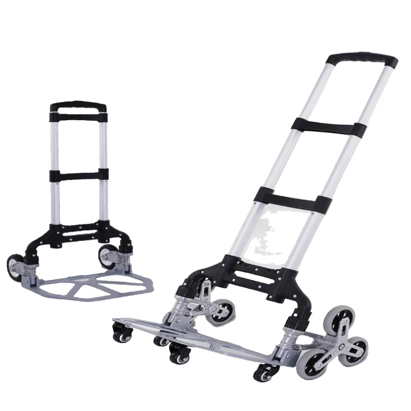 39*28*106cm 6 TPR Wheels Chariot De Courses  Carrito Plegable Folding Personal Shopping Trolley Cart Stairs Handcart 6wheel