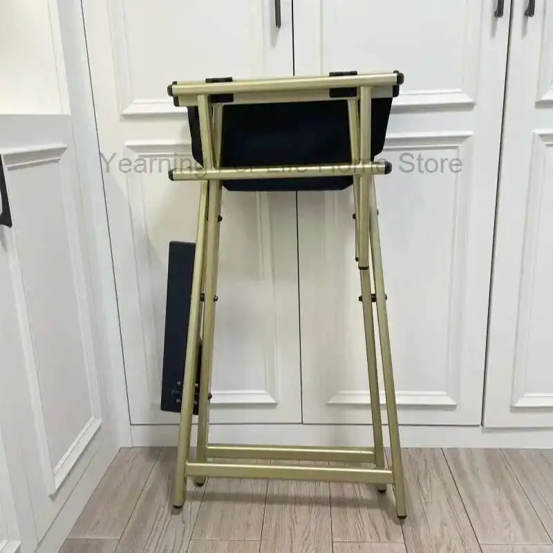 كرسي مدير فنان مكياج بإطار من الألومنيوم عالي، أثاث خارجي قابل للطي، كرسي مكياج خفيف الوزن ومحمول قابل للطي