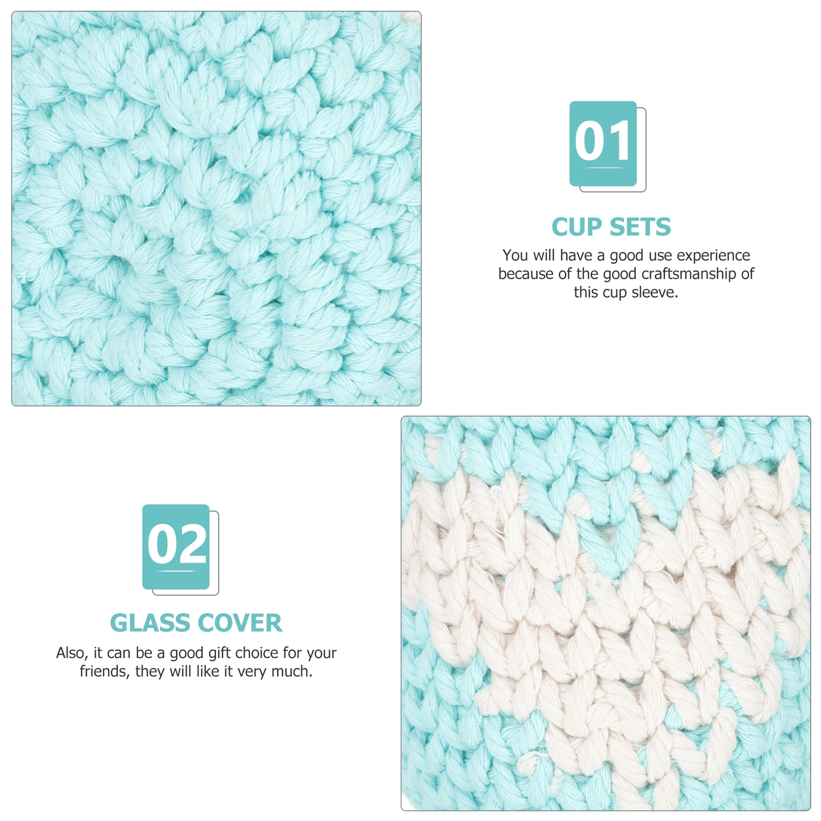 

Sleeves Glass Water Knitted Protective Drinking Sleeve Lightweight Decorative Craft Creative Gift Home Household Decor Vase