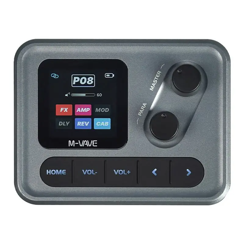 

M-VAVE Pocket AMP Mini Guitar Bass Amp Multi-Function Desktop Effects Processor LCD Color Screen APP Control-ABPS