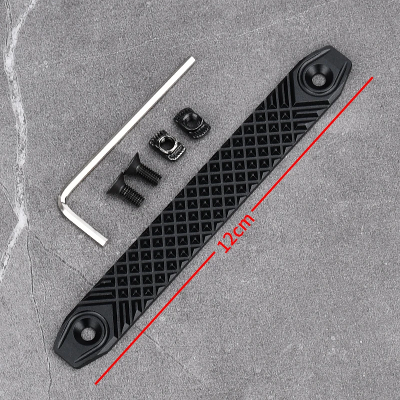 Tactische Aluminium CNC Rail Cover 8/12 CM MLOK KEYMOD voor AR15 HK416 M4 M16 AK47 Voorbuis Anti-Slip Bescherming Picatinny Rail