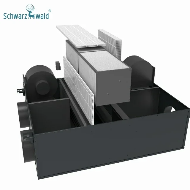 High Efficiency Heat Energy Recovery Ventilation  HVAC System with Recuperator