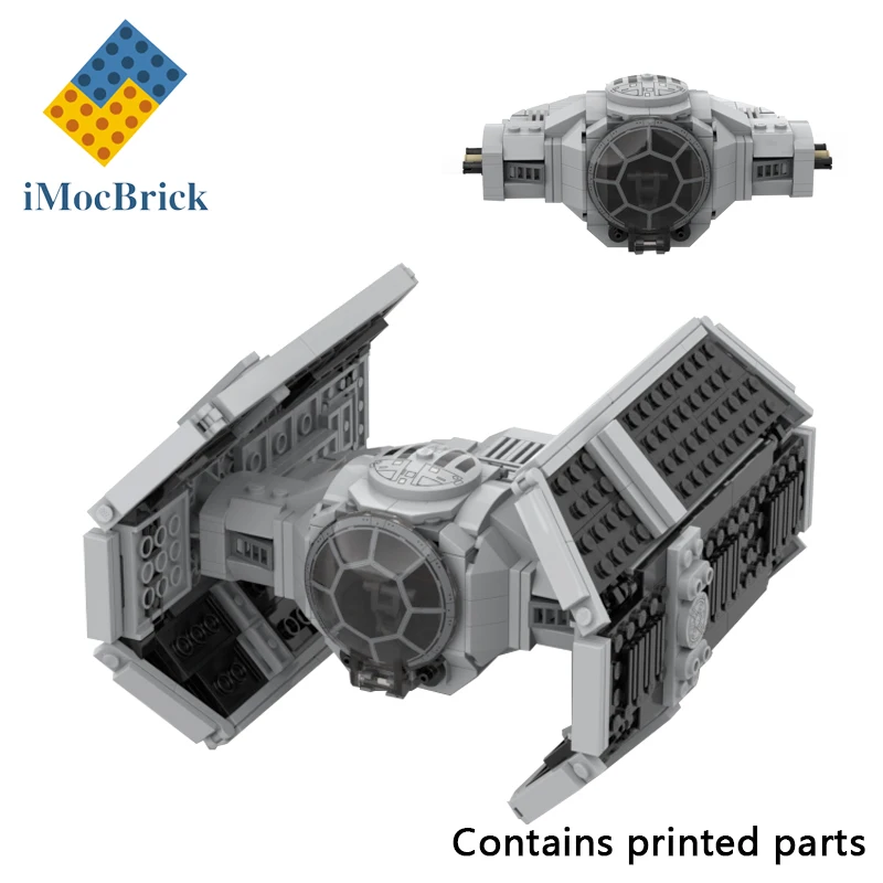 Star Movie Spacvier Bricks Set, Mocs, Imperia TIE Advanced TIE, AD Starjean Analyste, Model un.com, Idng décennie ks, Fighter Toys, 569 Pcs