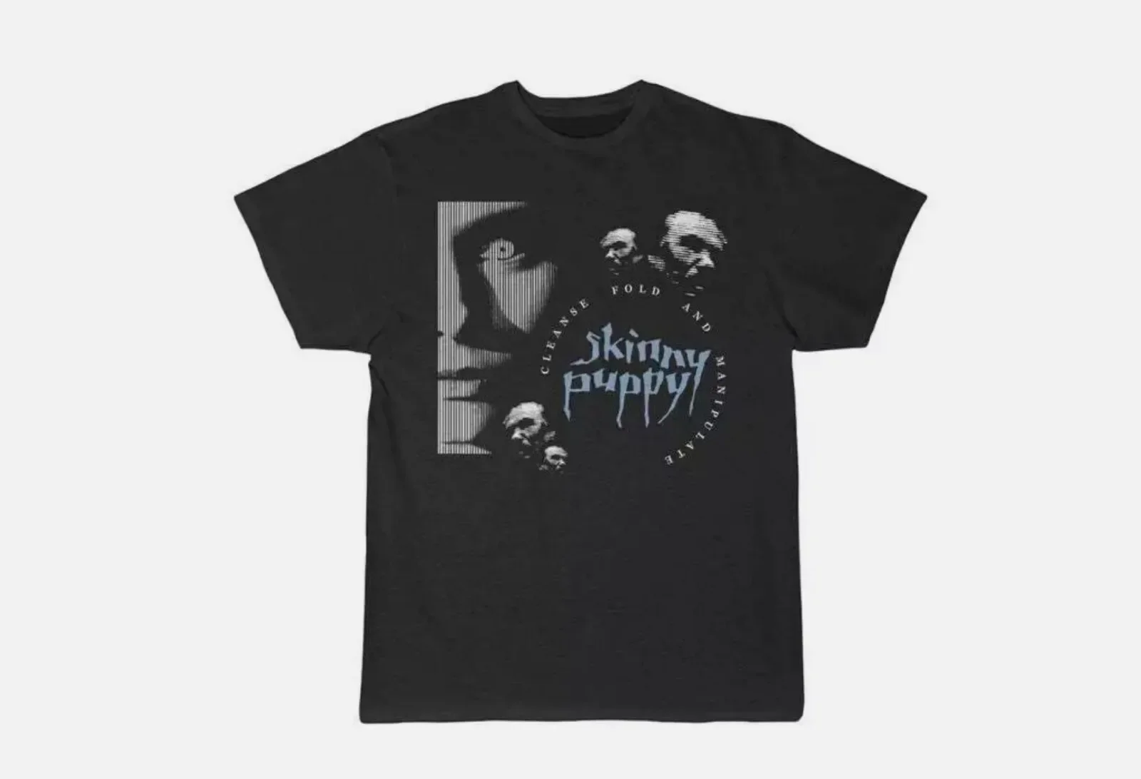 Vintage Skinny Puppy Cleanse Fold and Manipulate Black Men S2345XL Tshirt