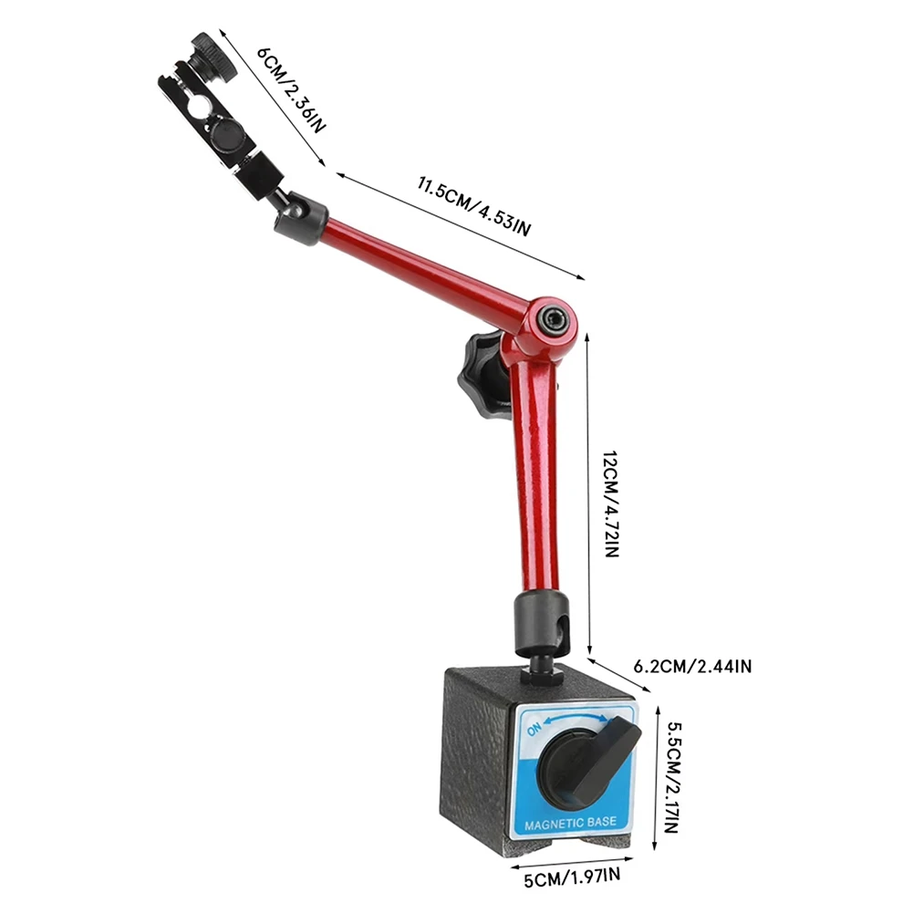 Suporte de base magnética a92p, suporte de base universal 350mm, indicador de teste de discagem ajustável
