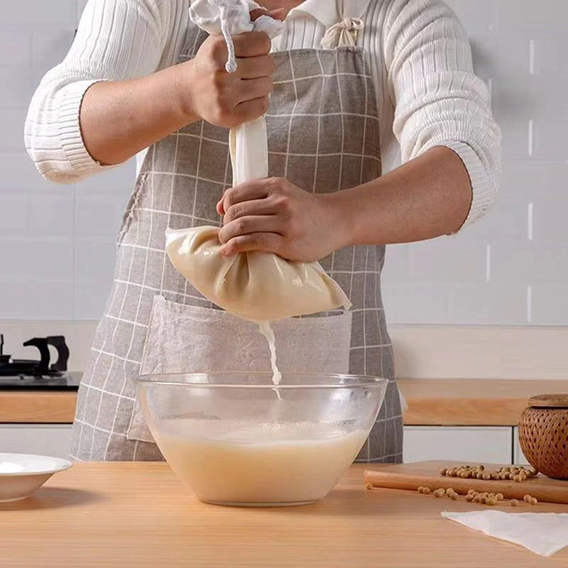 Bolsas de filtro para leche de soja, bolsa de filtro fina de 100 mallas, bolsas de filtro reutilizables con cordón para jugo y café, coladores de alimentos para el hogar y la cocina