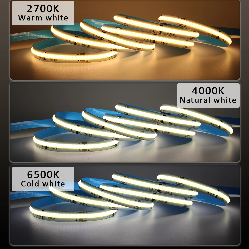 WS2811 COB تشغيل المياه COB LED قطاع تدفق الضوء تيار مستمر 24 فولت بكسل IC مطاردة تأثير فليكس الشريط 5 متر 10 متر الشريط