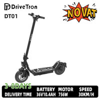 DriveTron DT01 Adult Electric Scooter 400W Dual Drive Foldable E-Scooter 36V13Ah Battery 10 Inch Tire City Electric Scooter