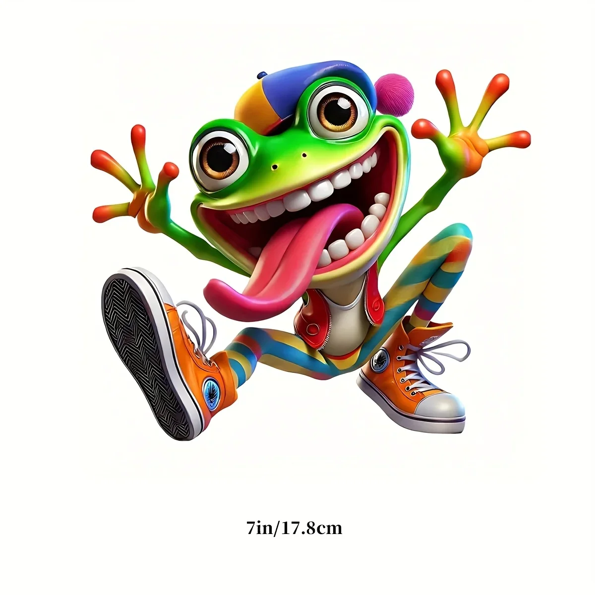 

Милые наклейки с лягушками в стиле хип-хоп, водонепроницаемые виниловые наклейки, самоклеящиеся наклейки для окон автомобиля, ноутбуков, багажа, декоративные наклейки для самостоятельного декорирования, легко наносятся