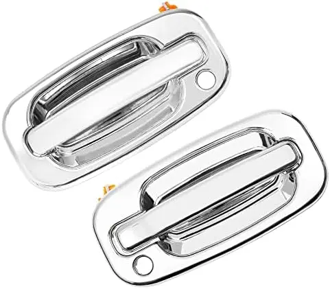 

Chrome Exterior Door Handles for 1999-2007 Chevy/GMC/Cadillac Trucks – Front Left & Right | Replaces 15034985/86