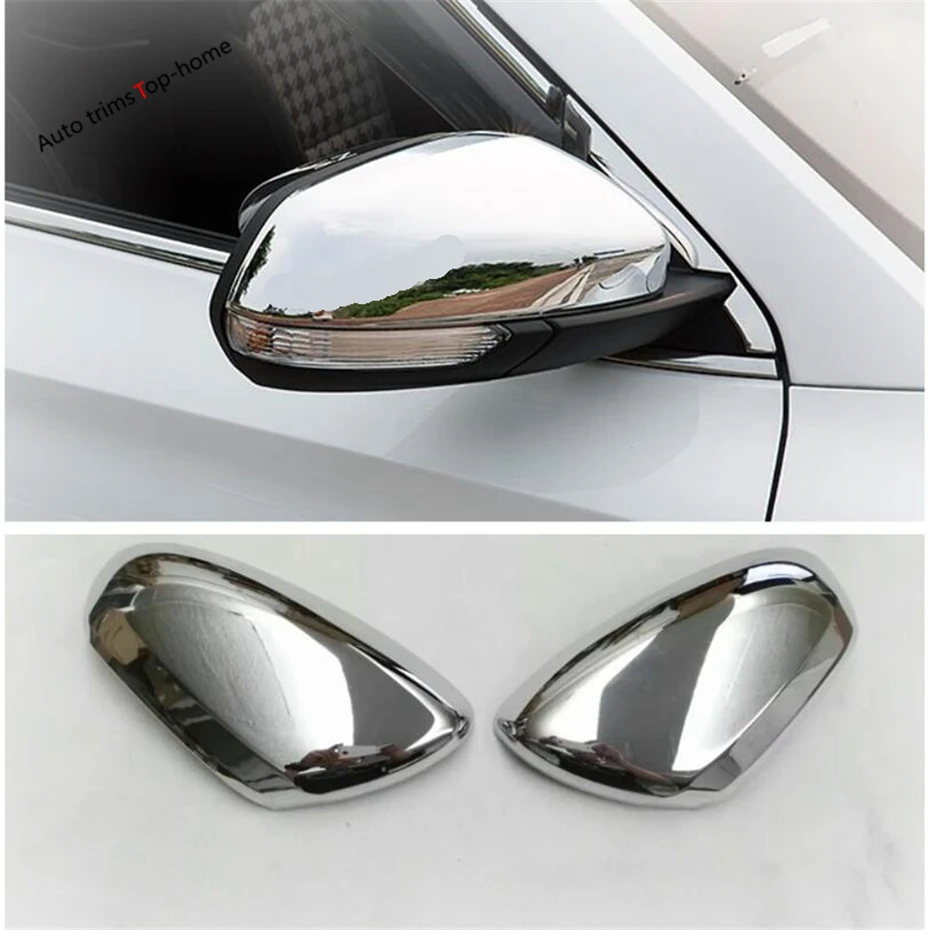 

Exterior Chrome Side Door Rearview Mirror Protector Shell Cover Housing Trim Fit For MG ZS 2018 - 2022 Accessories