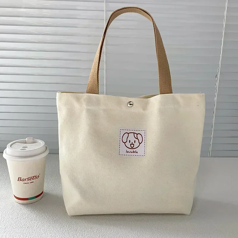 SSN1 Bolsos de mano de lona a la moda para mujer 2024, tela de algodón pequeña japonesa, bonito Picnic de viaje a mano para mujer