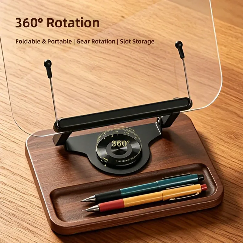 for Acrylic Reading Bracket 360 Degree Rotating Foldable Desktop Learning Office Tablet Stand Student Book Holder