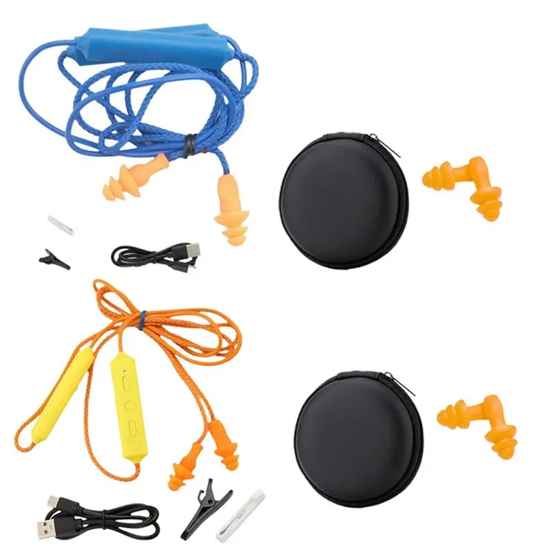 CJSD-Für Arbeit, Geräuschunterdrückung, Gehörschutz – Bluetooth-Ohrstöpsel-Kopfhörer-Set (2 Stück) für Baustellen, lauter Ort