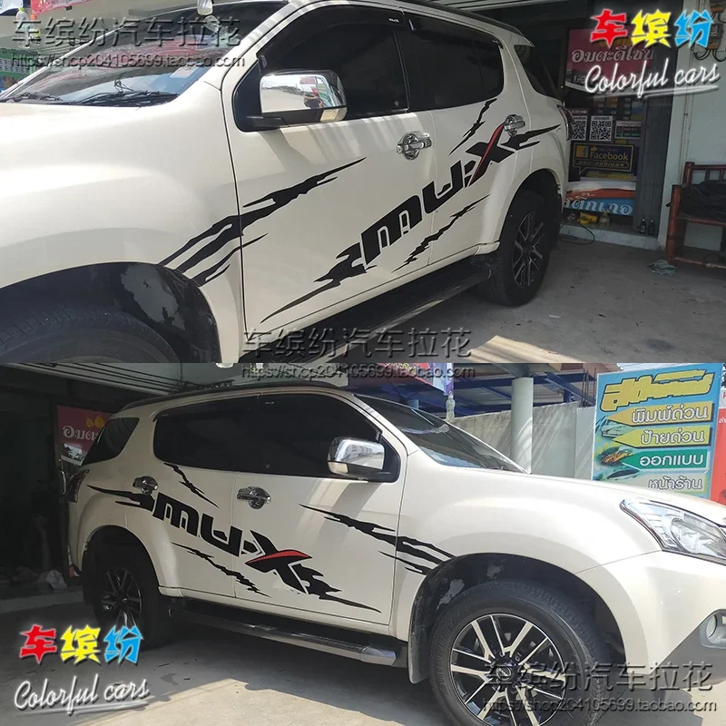 

FOR Isuzu muX Car Styling Customized modification Sport Sticker Auto Body Decor Vinyl Decals Accessorie