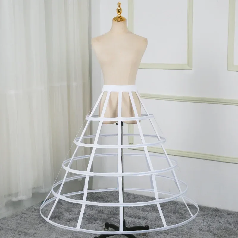 Foreign Trade 5-Circle Hollow Bird Cage Bride Ball Show Cosplay 5-Circle Bone Adjustable Slip Dress