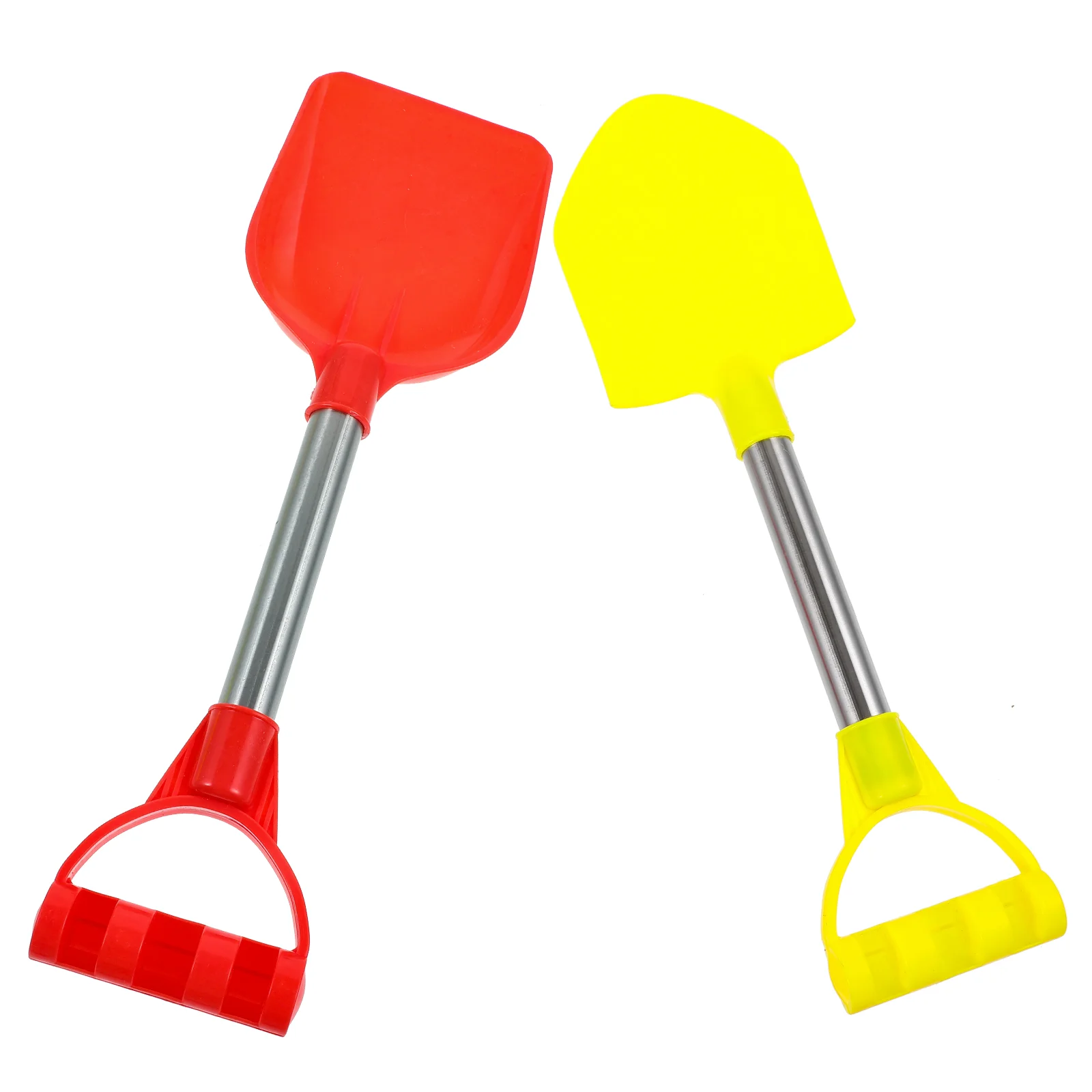 

2 Pcs Children's Snow Funny Toys Kids Sand Spade Outdoor Car Mud Removal Stainless Steel Plastic Beach Scoop