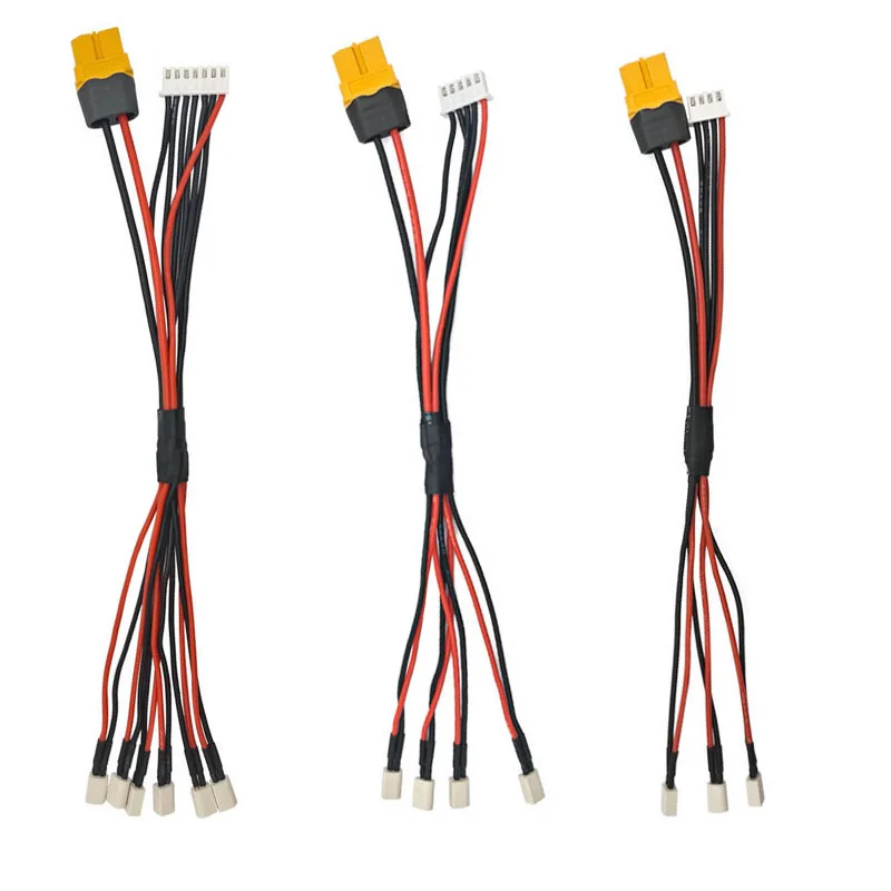 

1 шт. 1S бесщеточный кабель для зарядки аккумулятора с проводным концентрацией XT60 от 1 до 3/4/6, разъем BT2.0 XT60 для FPV Drone/зарядное устройство M6D Par