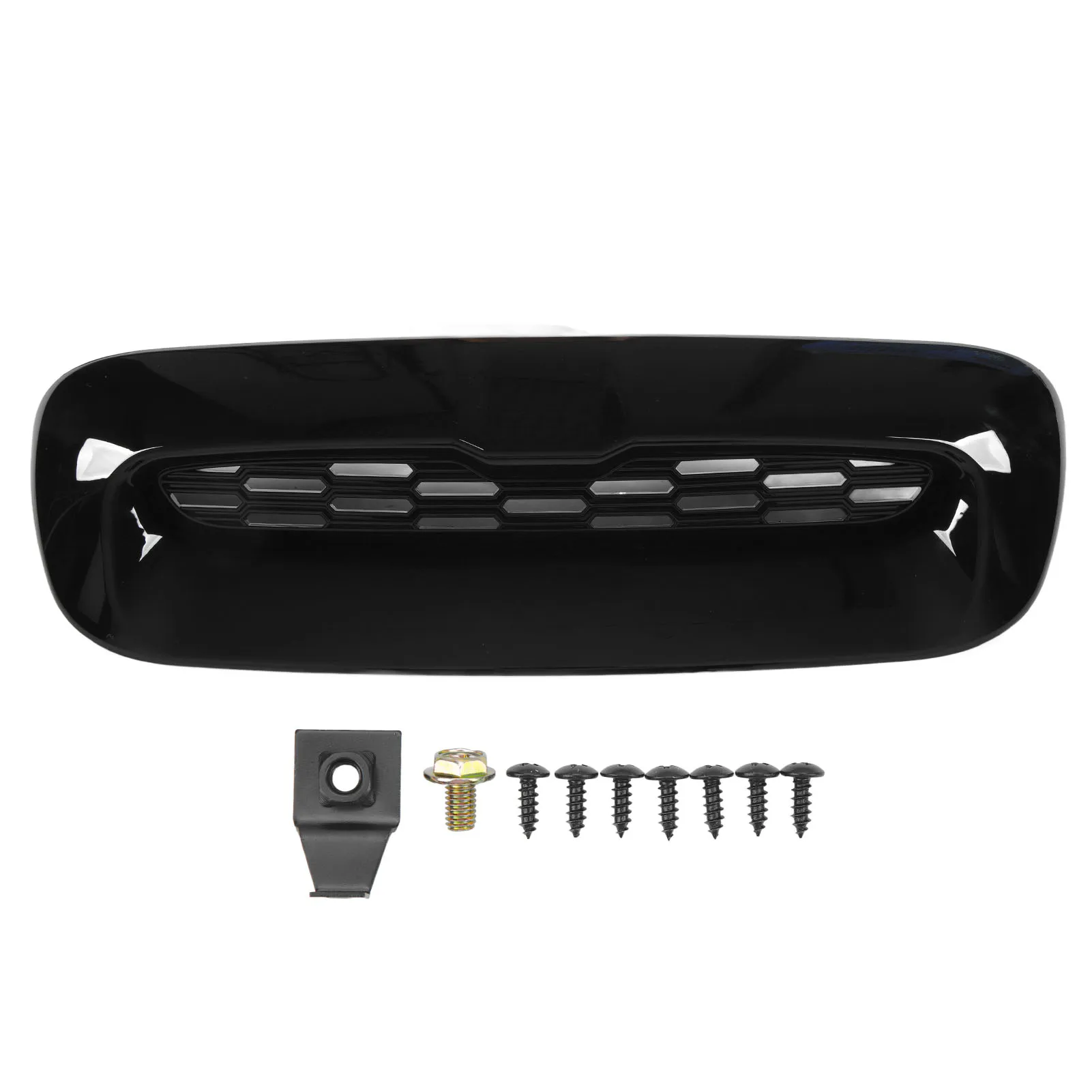 2Pcs Front Engine Hood Vent Trim Bright Black Air Outlet Cover Replacement For Cooper S R56 R55 R57 R58 R59